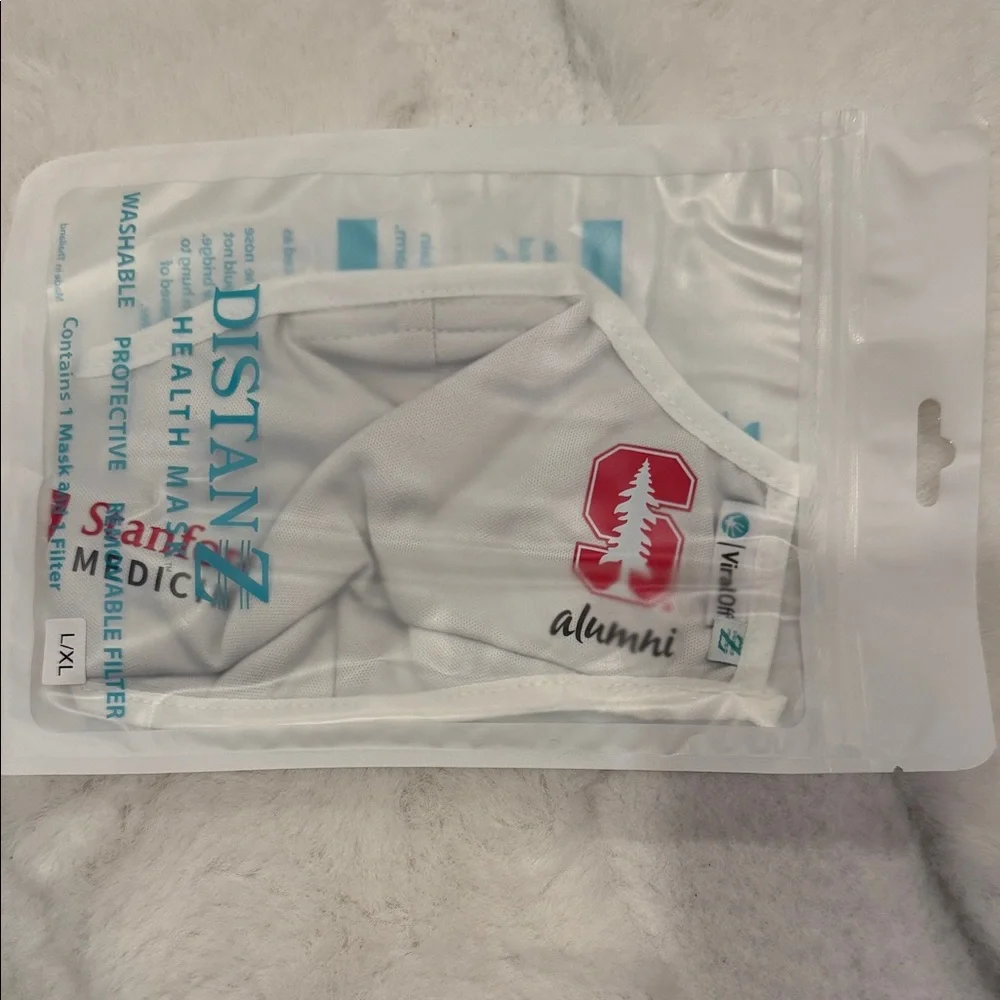 Stanford Medicine Alumni White Cloth Face Mask